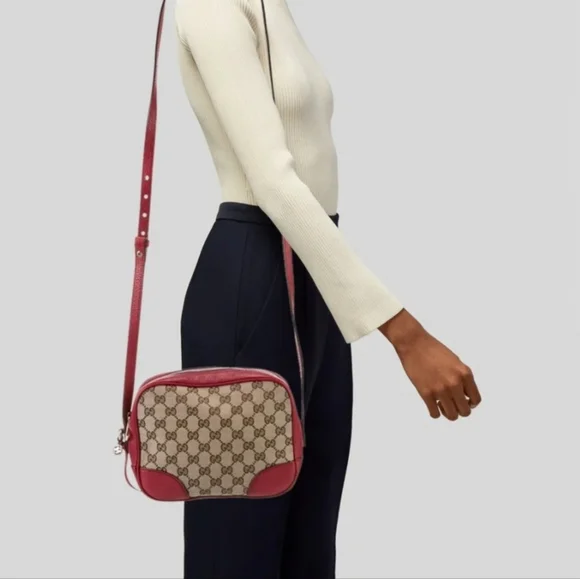 Gucci Canvas Bree Leather Crossbody Bag - Picture 2 of 14